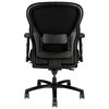 Hon Basyx Executive Chair, Fabric, Adjustable Arms, Black VL705VM10